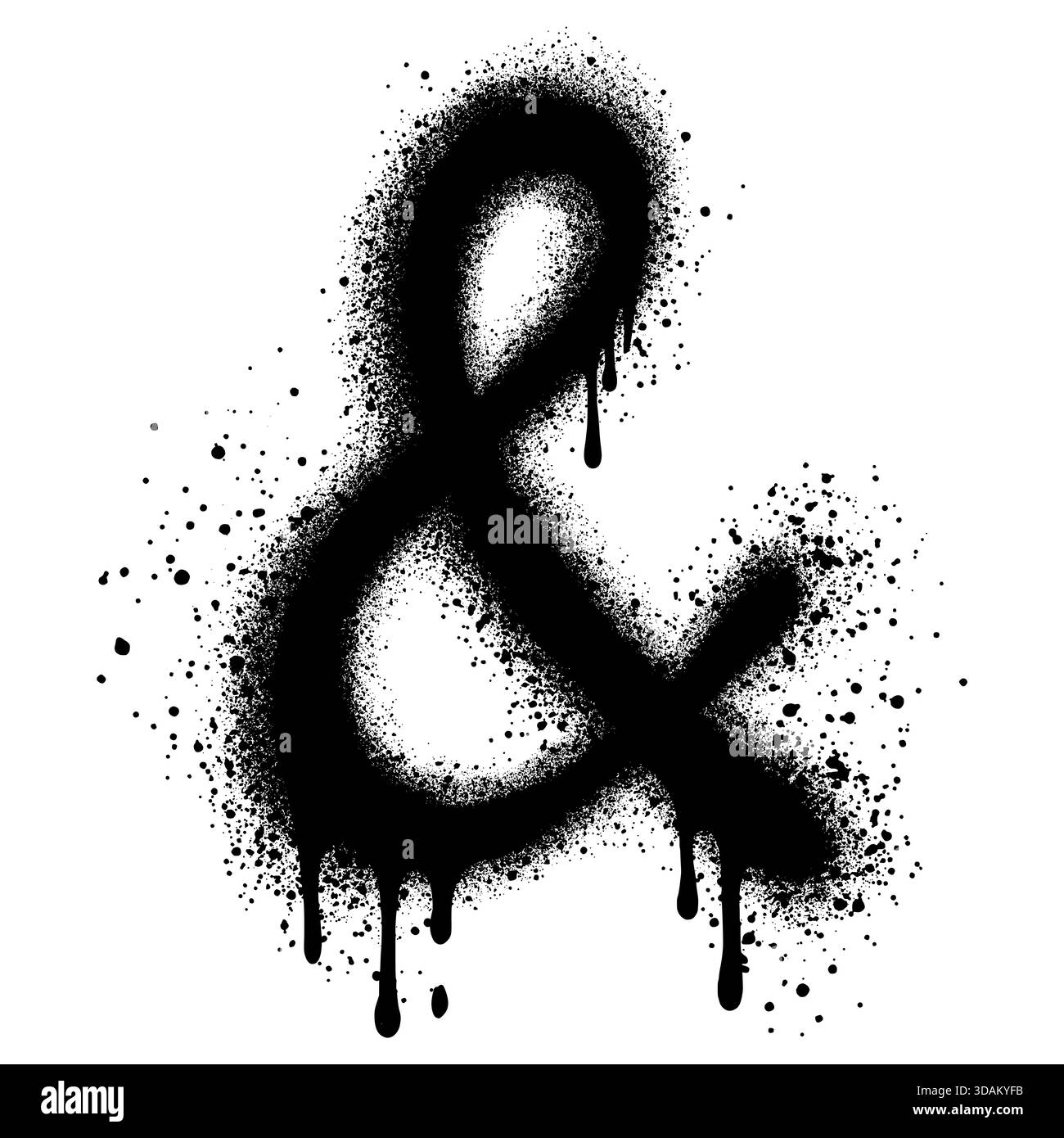 Graffiti con insegne commerciali con vernice spray nera. illustrazione vettoriale. Illustrazione Vettoriale