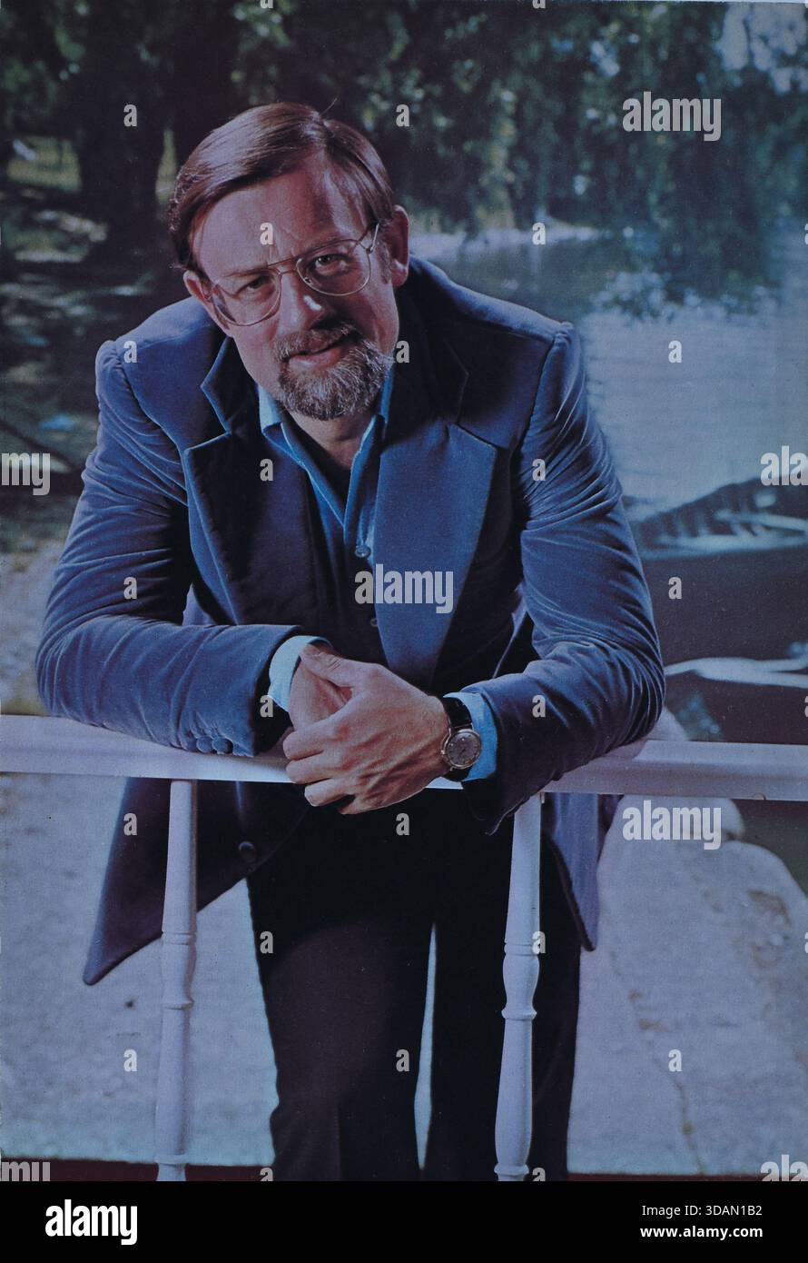 Roger Whittaker che si rilassa. Foto Stock