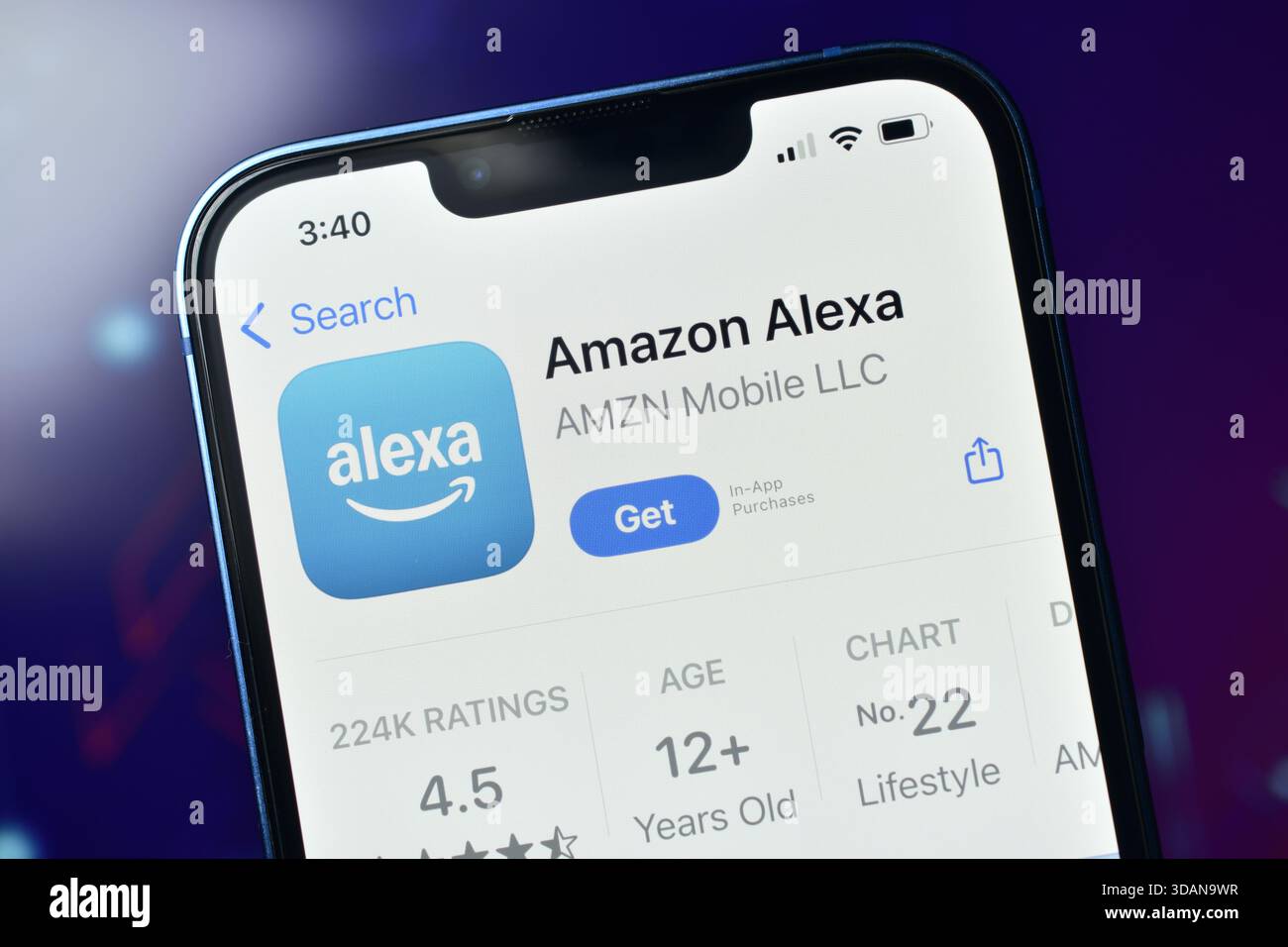 New Delhi, India 11 jaunary 2026:- Amazon Alexa App su smartphone prodotta da Amazon Foto Stock