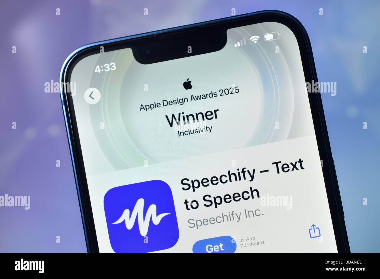 New Delhi, India 11 jaunary 2026:- Speechify applicazione su smartphone Foto Stock