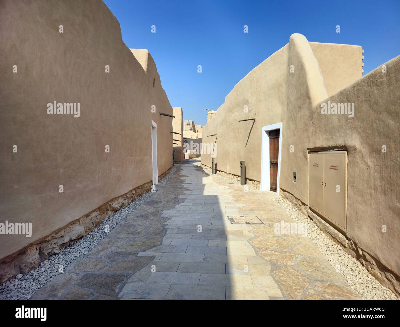 Le antiche rovine di Diriyah, vicino a Riyad, Arabia Saudita. - Immagine stock catturata con smartphone