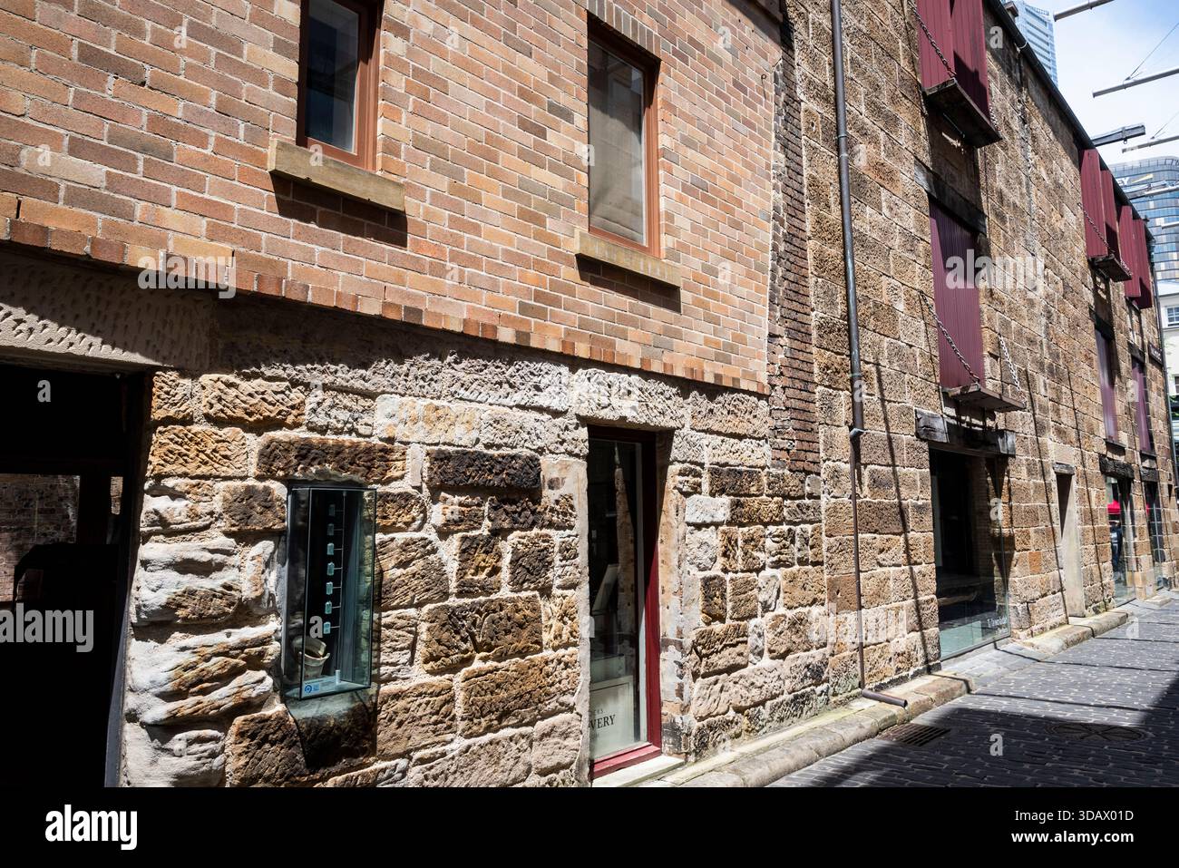 The Rocks Discovery Museum, un museo gratuito per famiglie che racconta la storia dell'area di Rocks di Sydney dai giorni pre-europei a oggi, Sy Foto Stock