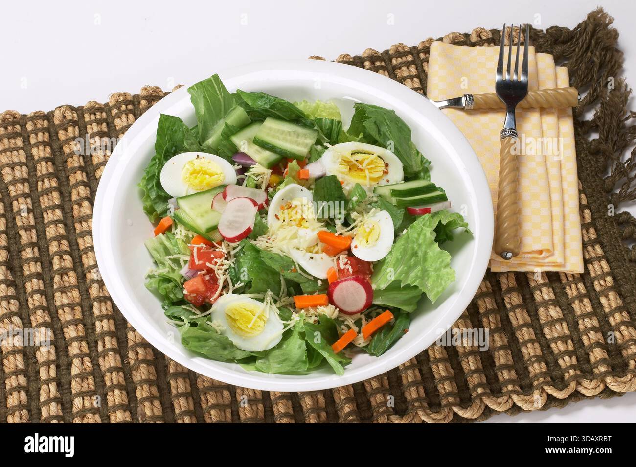 Insalata con uova sode Foto Stock