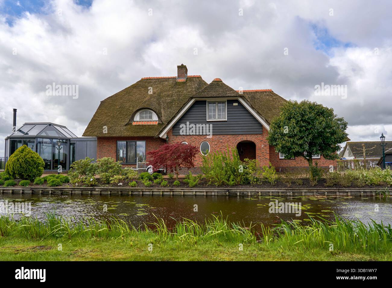 Tranquilla campagna di Holand in un giorno di primavera Foto Stock