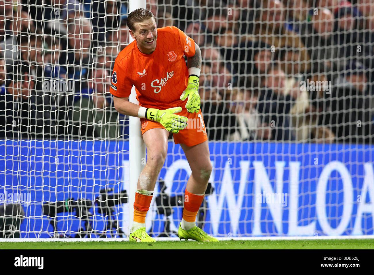 Londra, Regno Unito. 13 dicembre 2025. Jordan Pickford di Everton durante la partita Chelsea vs Everton Premier League allo Stamford Bridge di Londra. Il credito per immagini dovrebbe essere: Paul Terry/Sportimage Credit: Sportimage Ltd/Alamy Live News Foto Stock