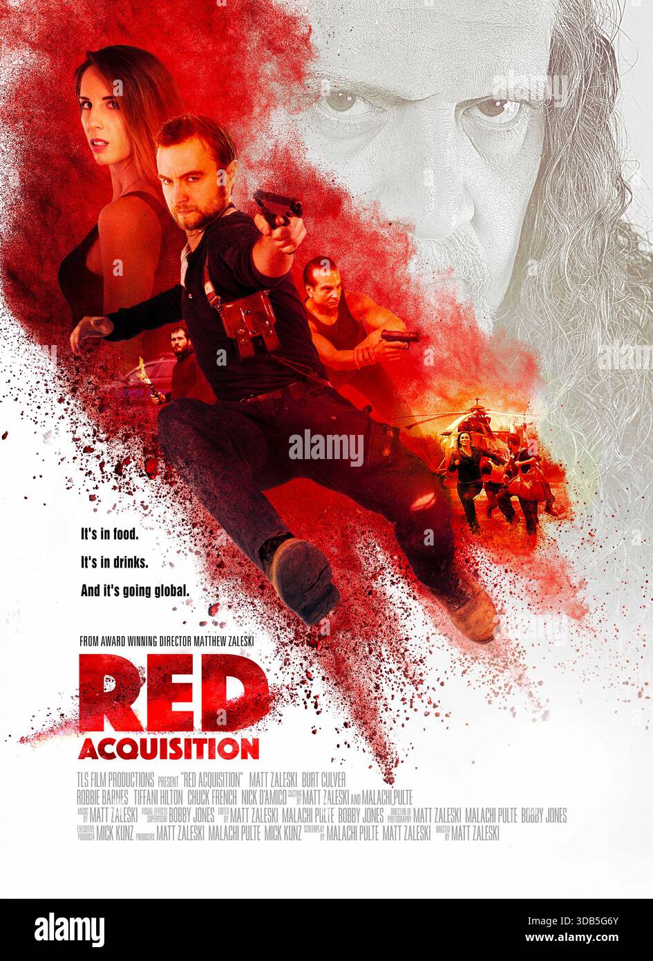 Red (2010) diretto da Robert Schwentke e interpretato da Bruce Willis, Morgan Freeman e Helen Mirren. Un agente in pensione si riunisce con la sua vecchia squadra quando diventano il bersaglio di una cospirazione governativa di alto livello e devono usare le loro abilità per sopravvivere. USA SOLO PER USO EDITORIALE DI un foglio di poster. Credito: BFA / Summit Entertainment Foto Stock