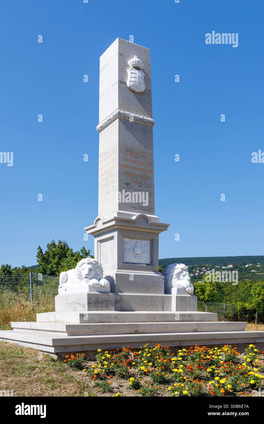 Monumento Honved della Guerra d'indipendenza del 1848-9, museo popolare all'aperto, museo del villaggio di Szentendre Skanzen, Ungheria Foto Stock
