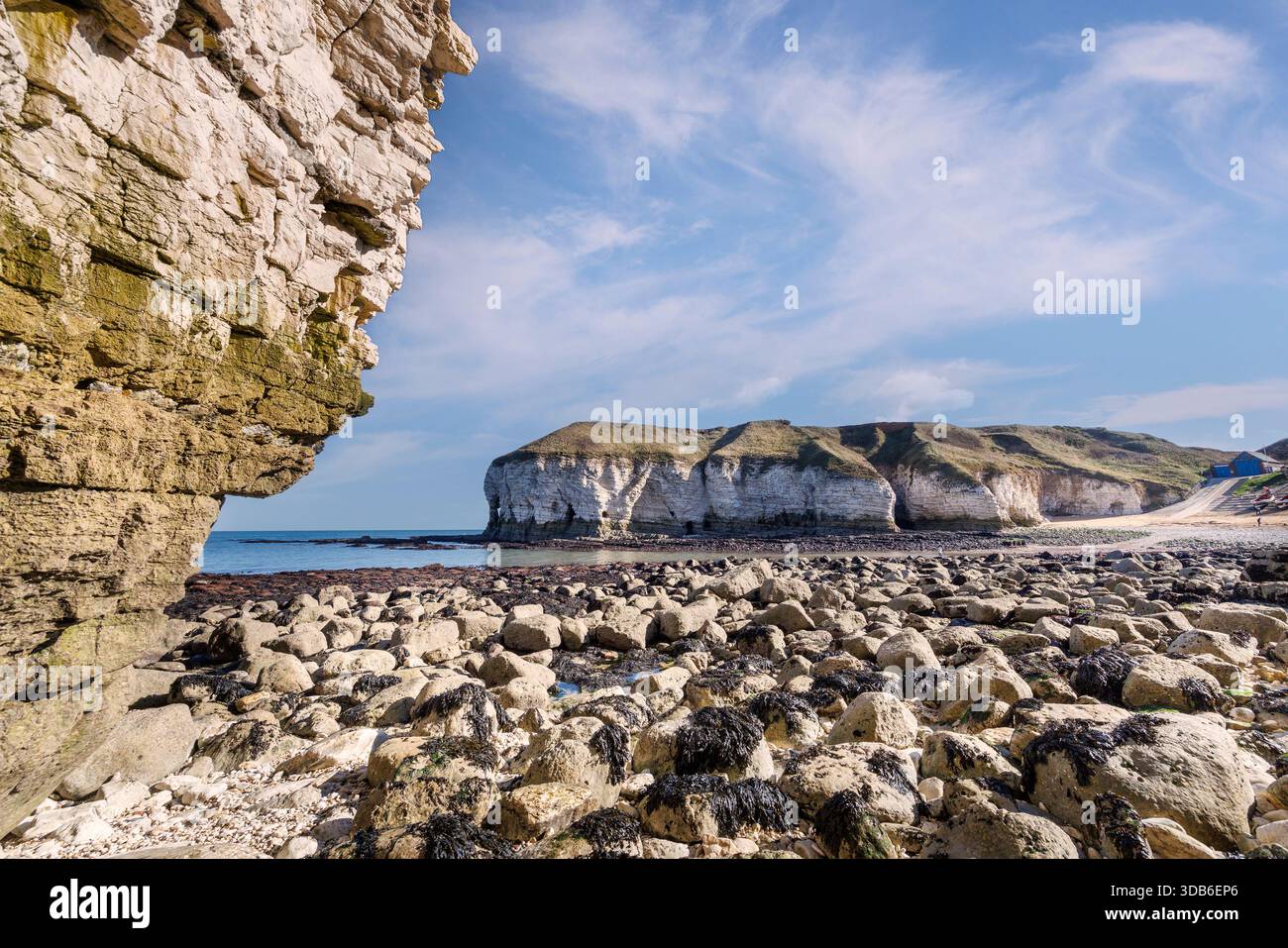 North Landing, Flamborough Head, Yorkshire, Regno Unito Foto Stock