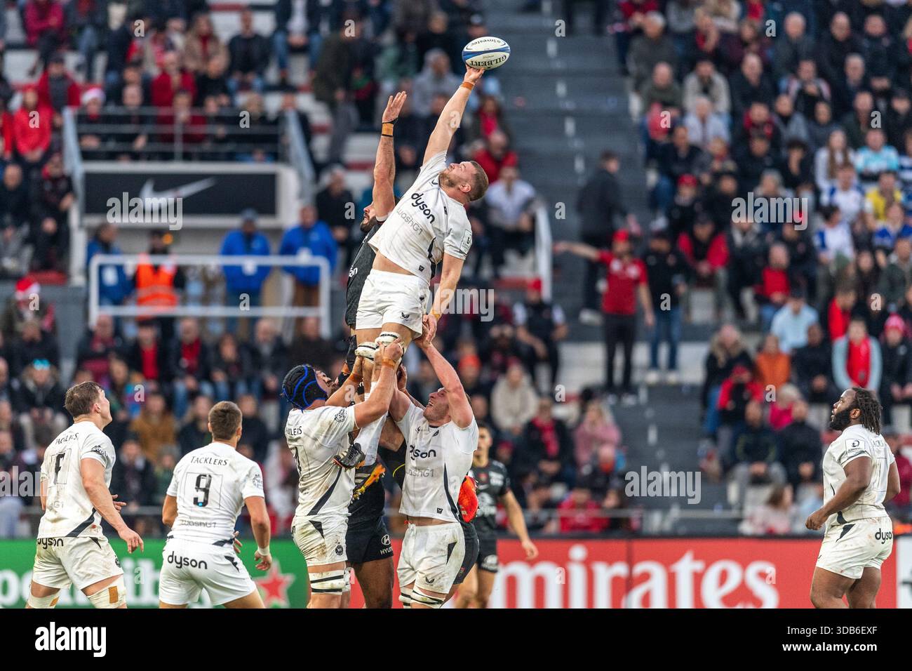 Francia. 14 dicembre 2025. © PHOTOPQR/NICE MATIN/Florian ESCOFFIER ; 14/12/2025 ; TOLONE - RUGBY CHAMPIONS CUP RCT - BATH Credit: MAXPPP/Alamy Live News Foto Stock