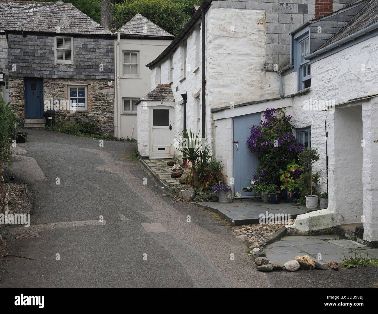 Port Isaac, vecchio villaggio di pescatori in Cornovaglia Foto Stock
