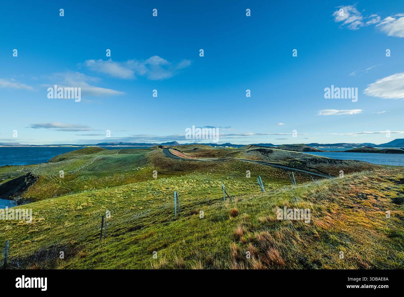 Area del lago Myvain, Islanda - 14 ottobre 2025 Foto Stock