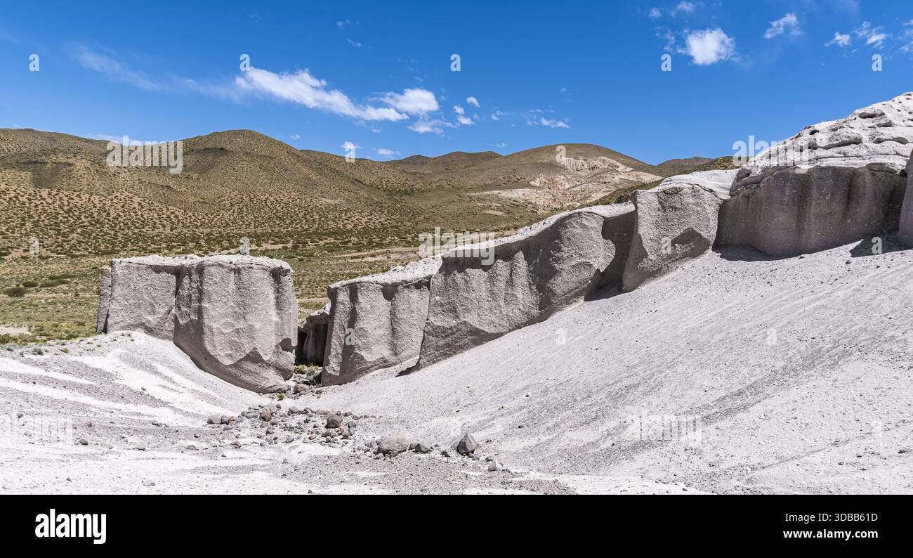 Hongos Blancos de Tocota, strane formazioni geologiche Foto Stock