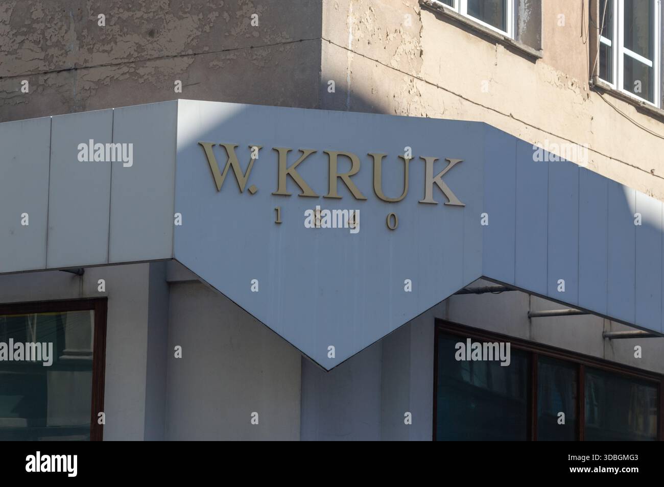 Breslavia, Polonia - 21 settembre 2025: Logo e segno di W. Kruk. Foto Stock