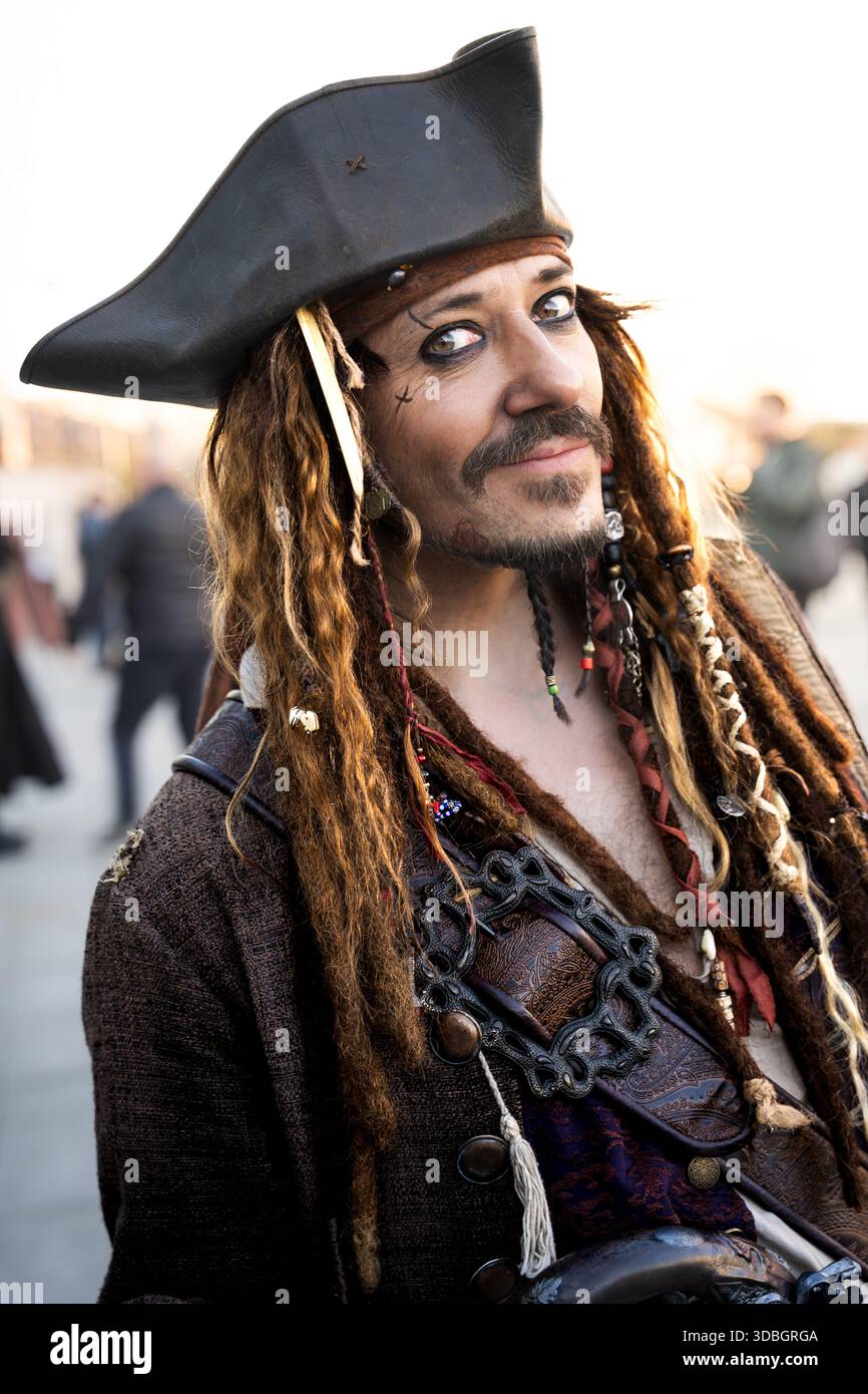 Baffi Finti Neri Costume Pirati Dei Caraibi Jack Sparrow – Artigianale