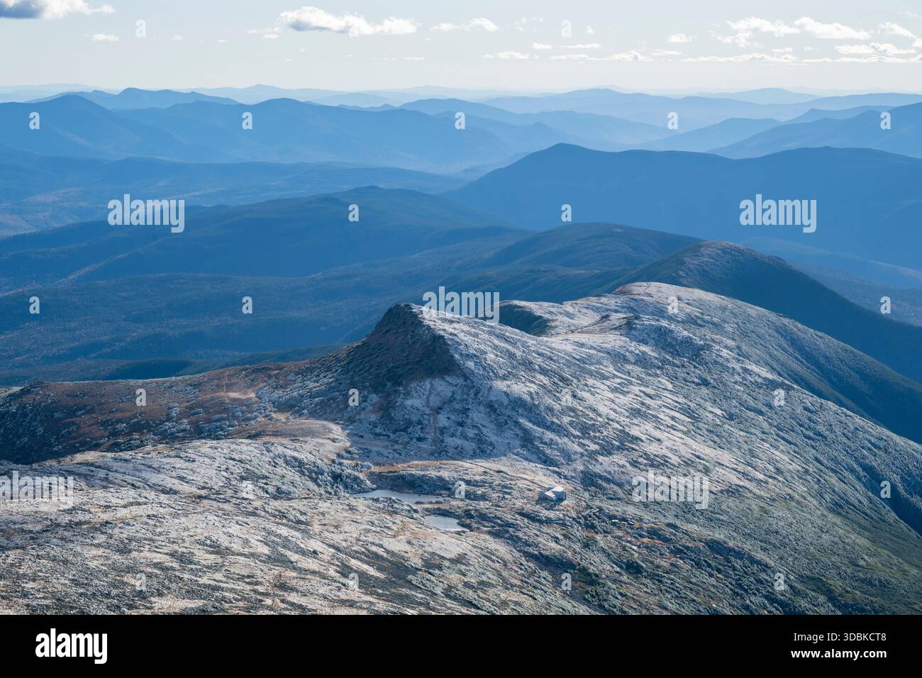 Vista da Mount Washington, New Hampshire Foto Stock