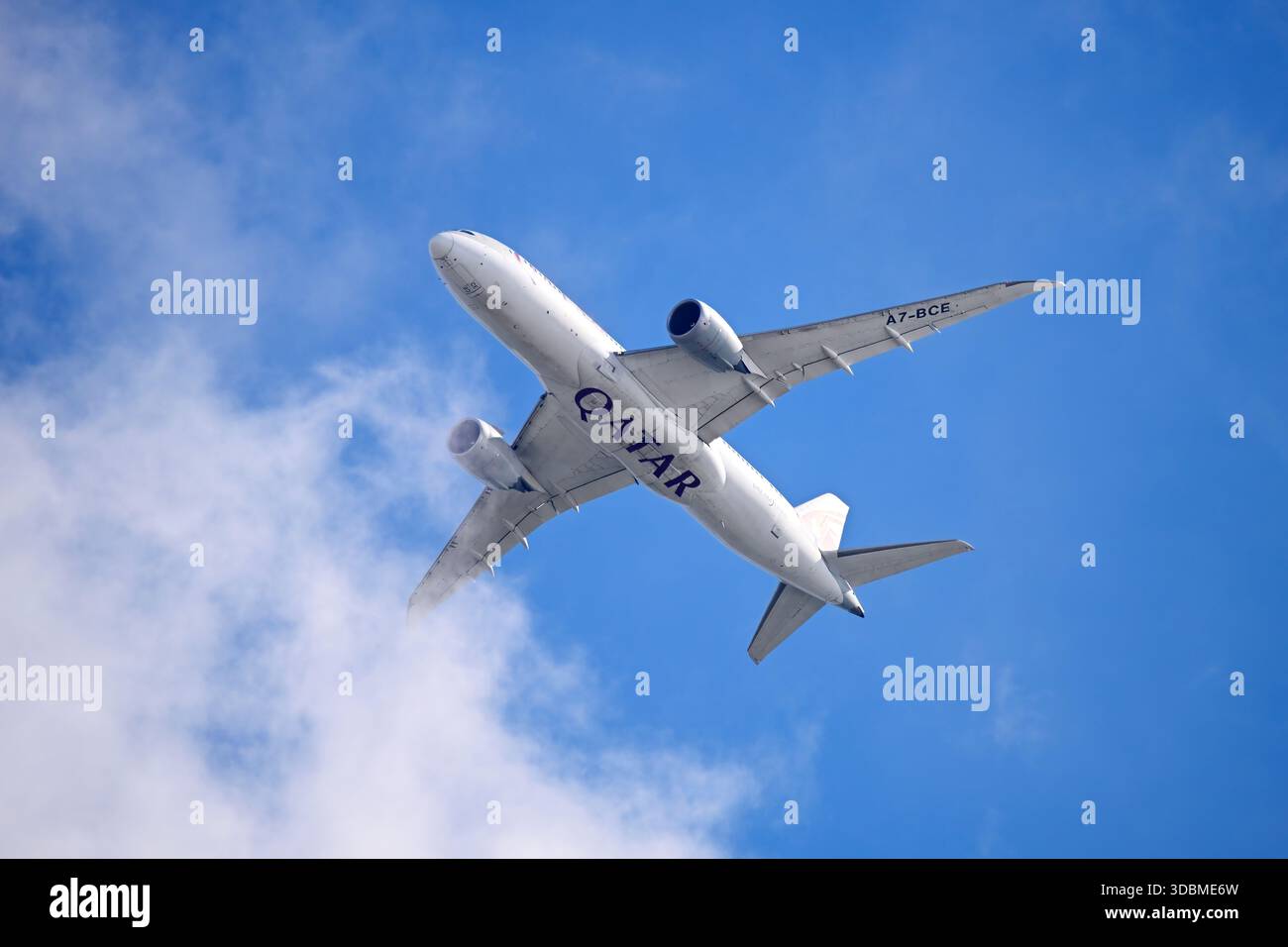 Boeing 787-8 Dreamliner della compagnia aerea Qatar Airways Foto Stock