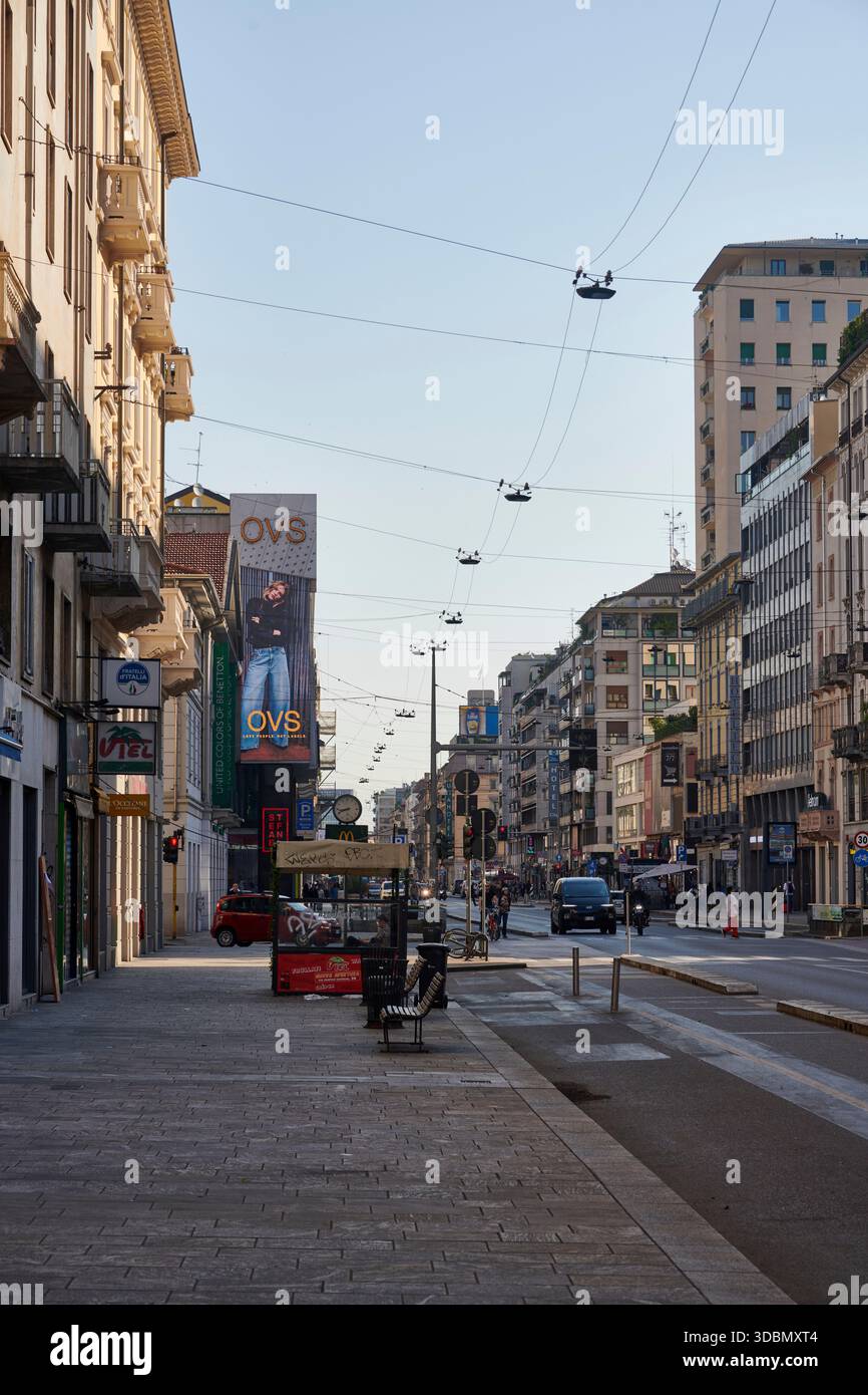 Italia, Milano, via Foto Stock