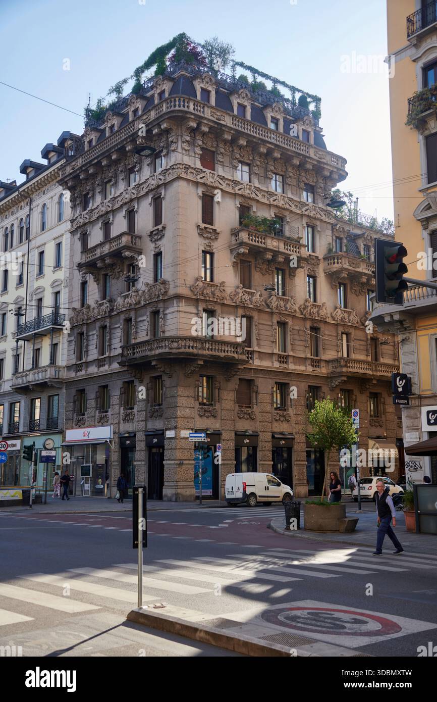 Italia, Milano, via Foto Stock