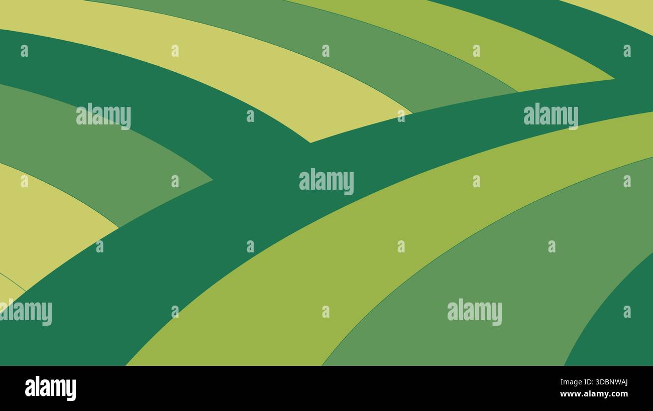 Astratto paesaggio verde Illustrazione Vettoriale