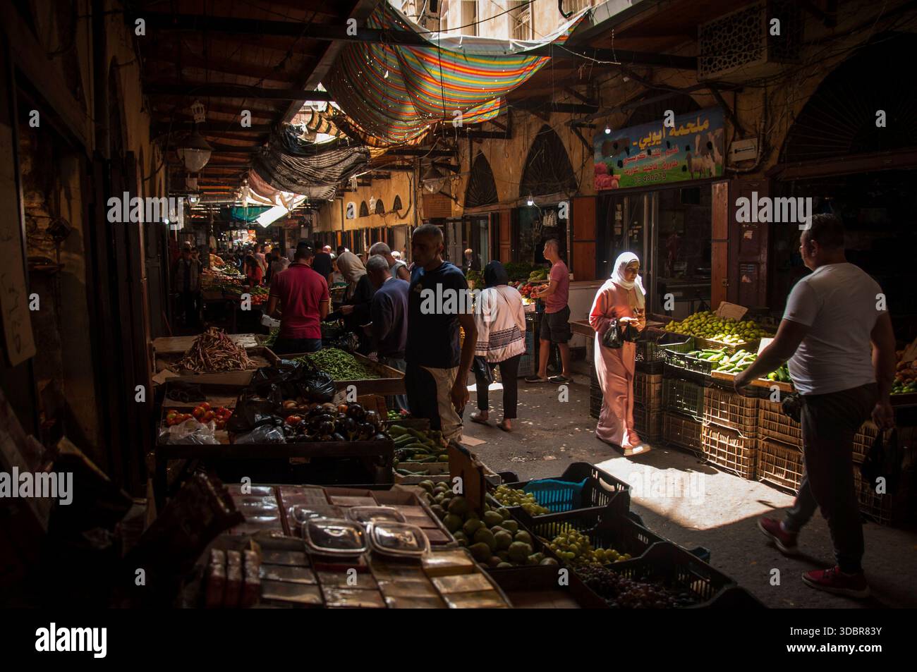 Souk della città vecchia a Tripoli, Libano Foto Stock