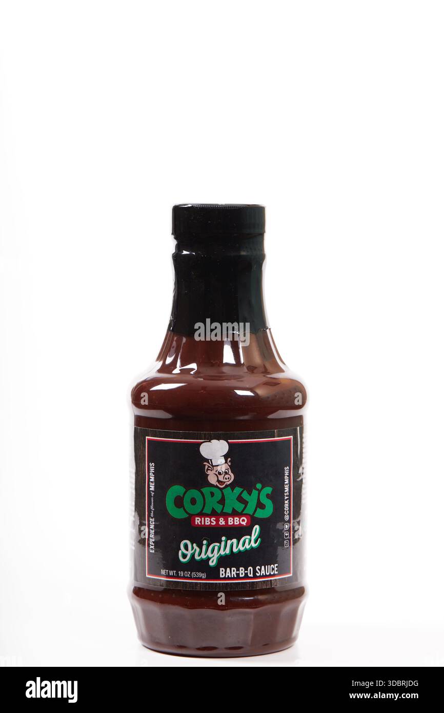 Corky's Ribs & BBQ originale salsa BAR-B-Q! Foto Stock
