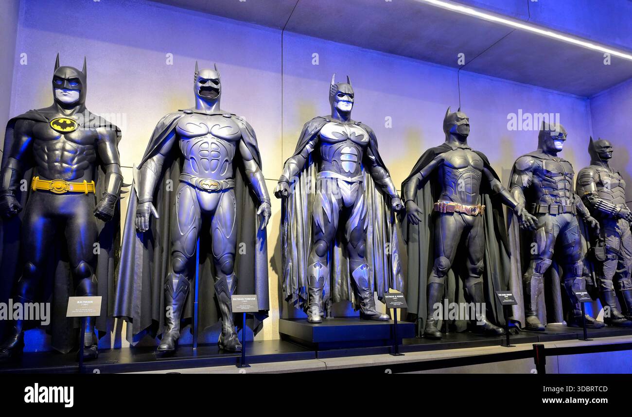 Batman al complesso degli studi Warner Bros. a Burbank, CA Foto Stock
