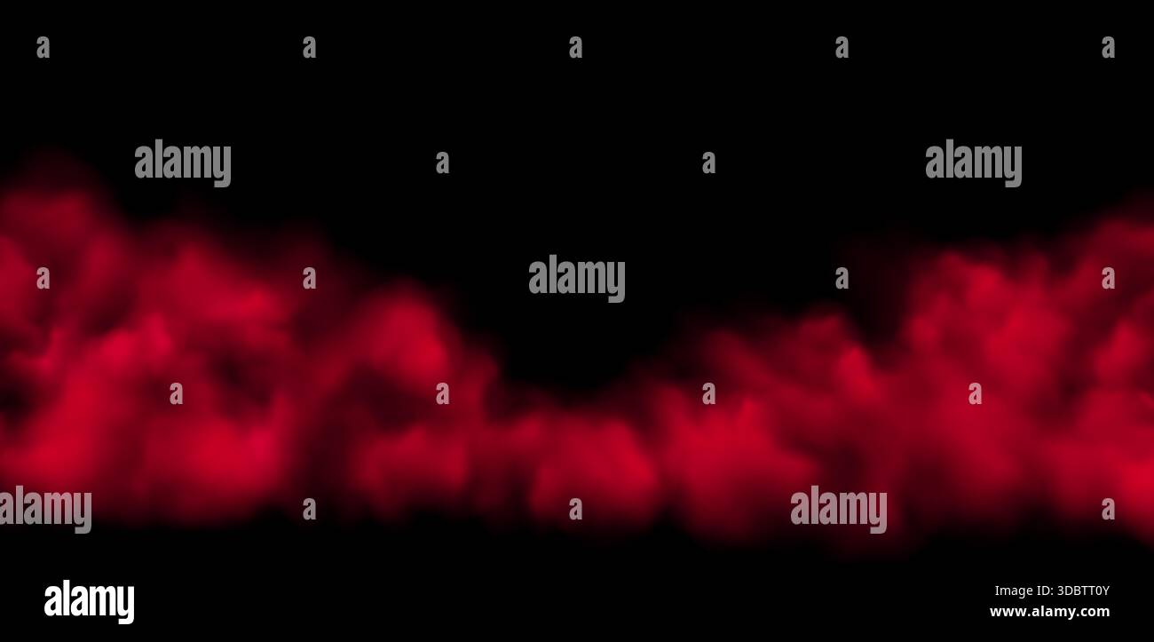 Fumetto realistico vettoriale, fumo o nebbia Illustrazione Vettoriale