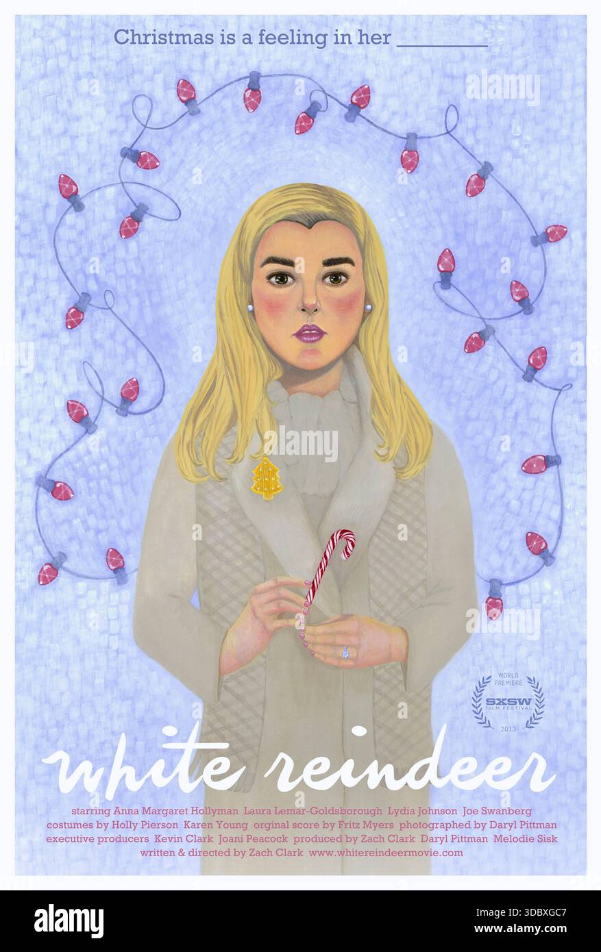 White Reindeer (2013) diretto da Zach Clark e interpretato da Anna Margaret Hollyman, Laura Lemar-Goldsborough e Joe Swanberg. Dopo che suo marito muore inaspettatamente prima di Natale, un agente immobiliare suburbano si getta in strip club, feste e amicizie improbabili mentre si lamenta. USA SOLO PER USO EDITORIALE DI un foglio di poster. Crediti: BFA / IFC Films Foto Stock