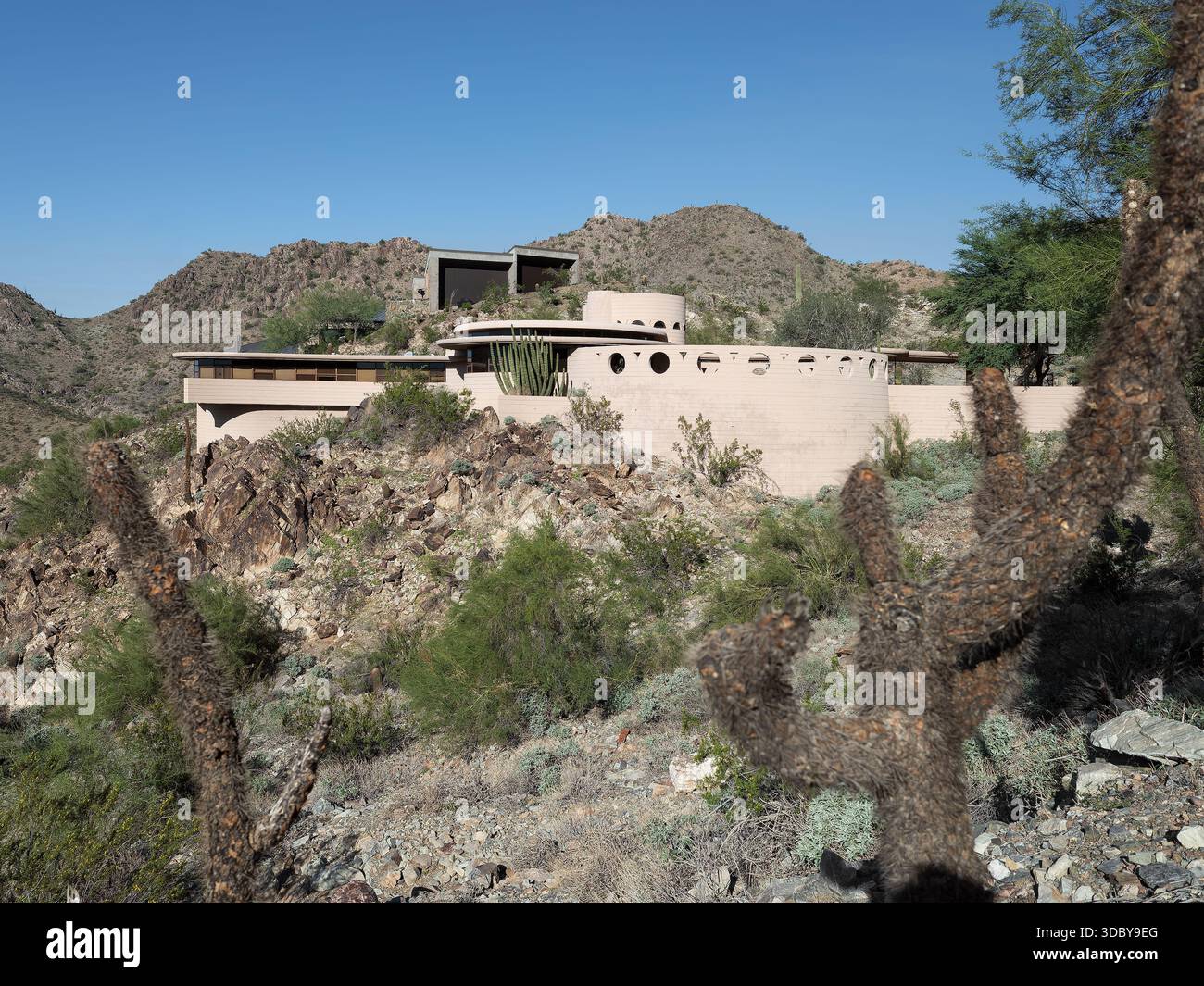 Lykes House, ubicazione: Phoenix AZ, architetto: Frank Lloyd Wright Foto Stock