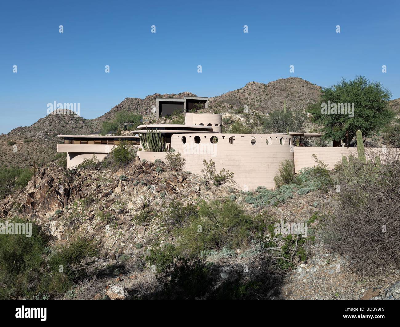 Lykes House, ubicazione: Phoenix AZ, architetto: Frank Lloyd Wright Foto Stock