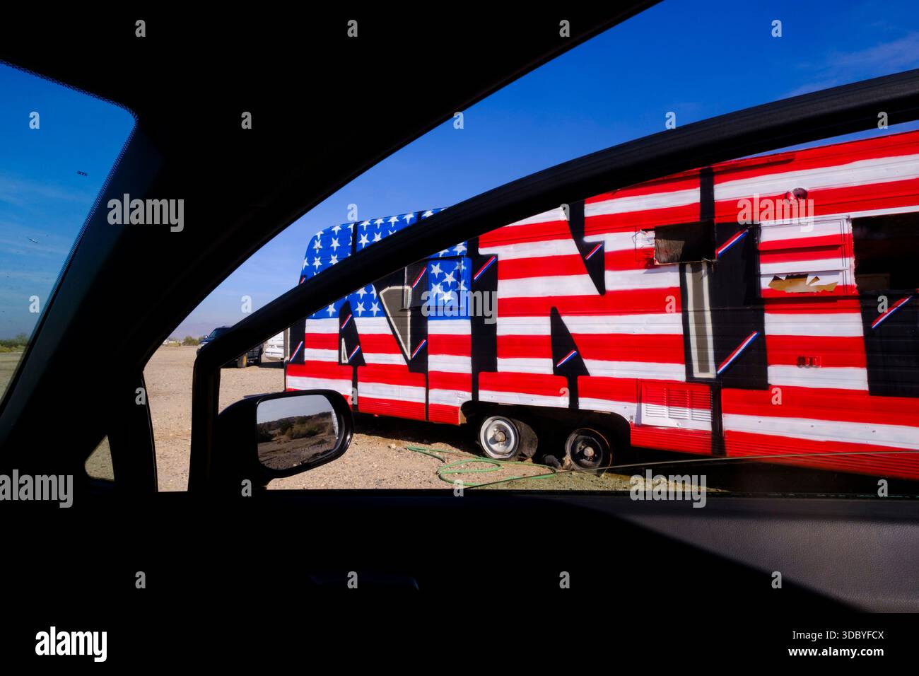 Slab City, vicino a Niland, California, Stati Uniti d'America Foto Stock