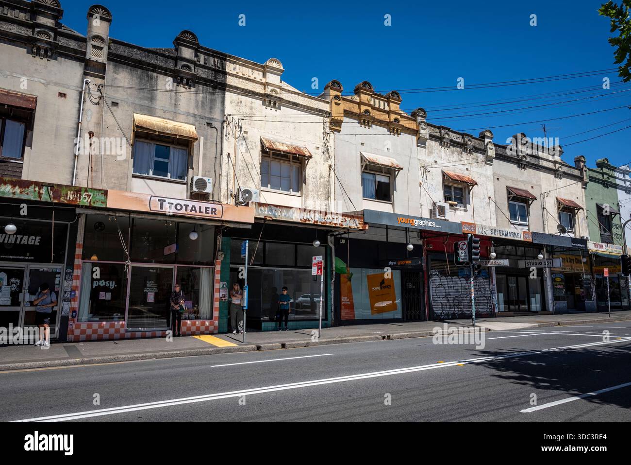 King Street, Newtown, un sobborgo di West, Sydney, NSW, Australia Foto Stock