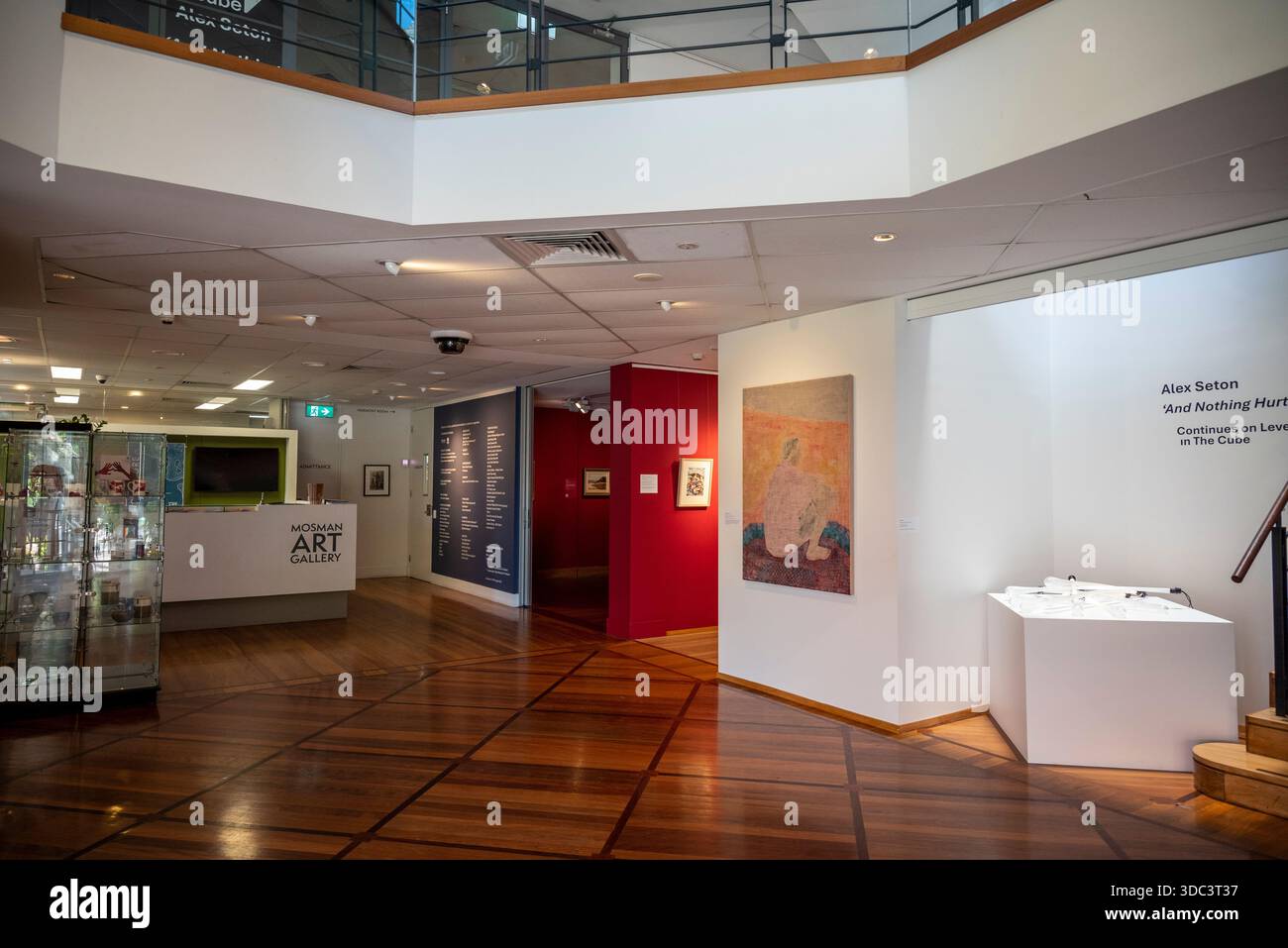 Area reception Mosman Gallery, Sydney, NSW, Australia Foto Stock