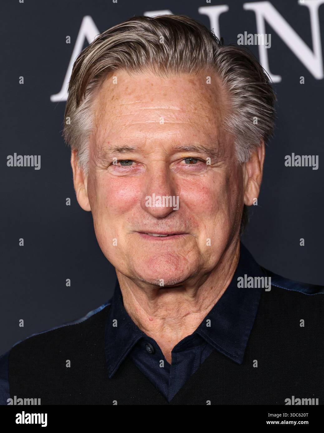 HOLLYWOOD, LOS ANGELES, CALIFORNIA, Stati Uniti - 14 DICEMBRE: L'attore americano Bill Pullman arriva alla premiere di Los Angeles di "The Testament of Ann Lee" della Searchlight Pictures tenutasi presso l'Academy of Motion Picture Arts and Sciences - Linwood Dunn Theater il 14 dicembre 2025 a Hollywood, Los Angeles, California, Stati Uniti. (Foto di Xavier Collin/Image Press Agency) Foto Stock