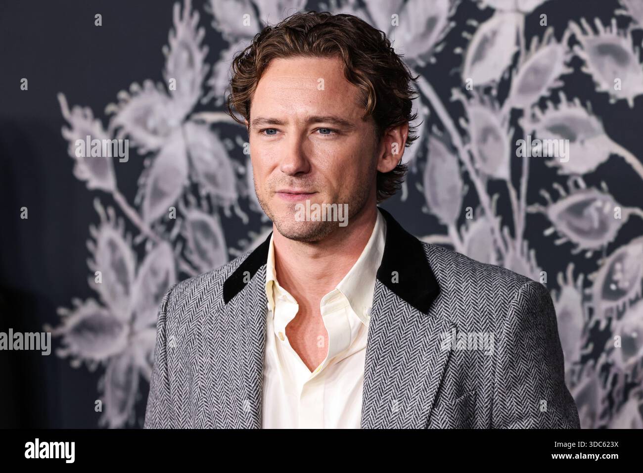 HOLLYWOOD, LOS ANGELES, CALIFORNIA, Stati Uniti - 14 DICEMBRE: L'attore americano Lewis Pullman arriva alla premiere di Los Angeles di "The Testament of Ann Lee" della Searchlight Pictures tenutasi presso l'Academy of Motion Picture Arts and Sciences - Linwood Dunn Theater il 14 dicembre 2025 a Hollywood, Los Angeles, California, Stati Uniti. (Foto di Xavier Collin/Image Press Agency) Foto Stock