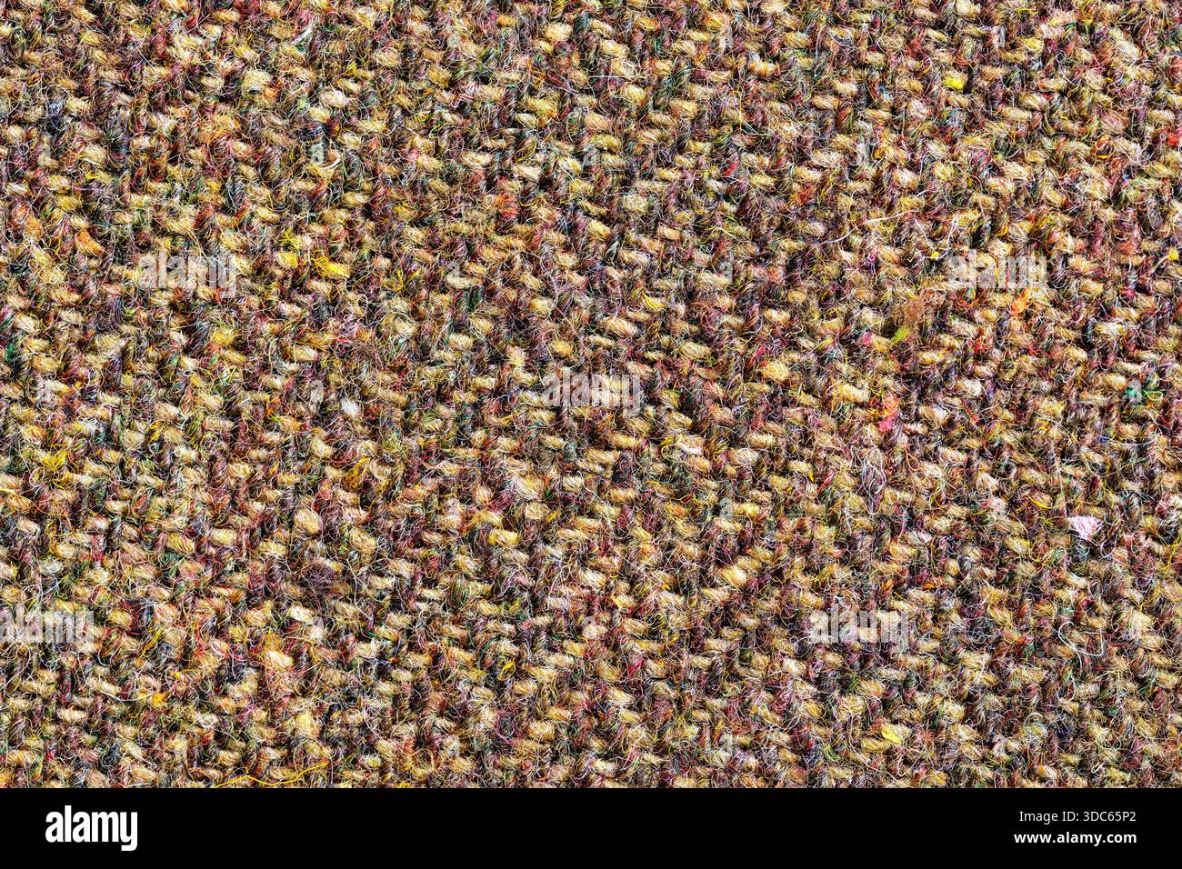 Sfondo in tessuto marrone tweed Foto Stock