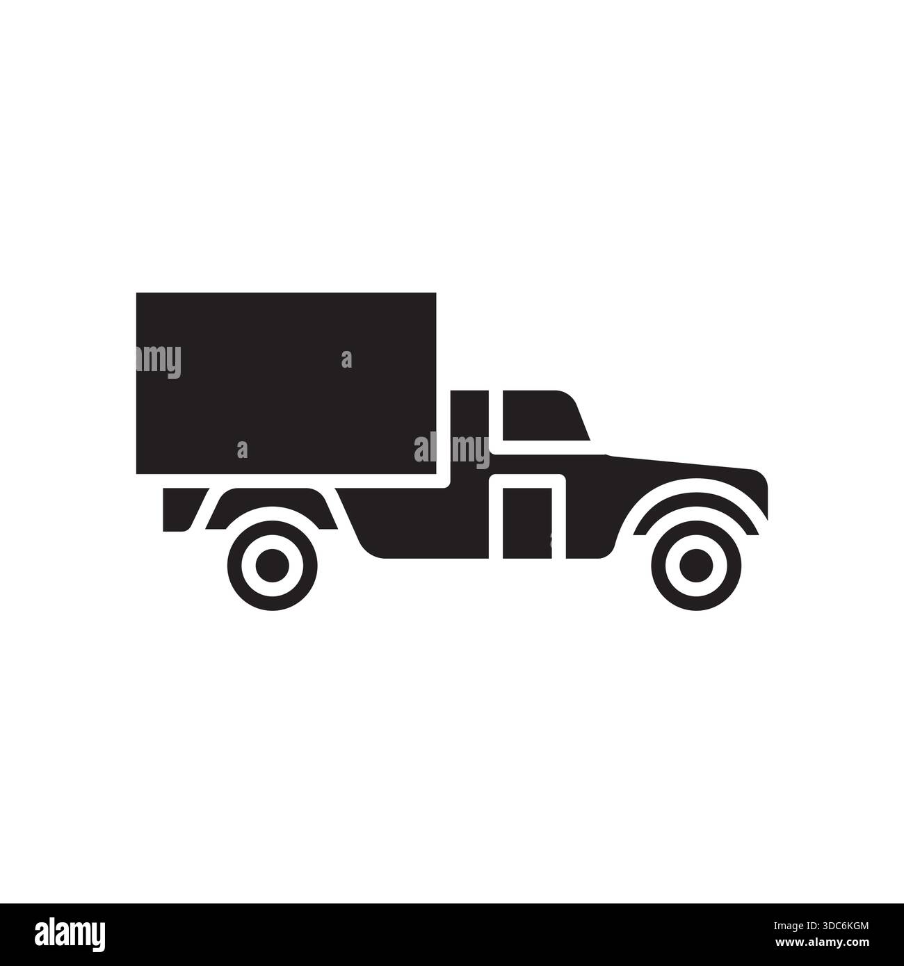 icona piatta a colori del carrello militare. Elemento isolato vettoriale.tratto modificabile Illustrazione Vettoriale