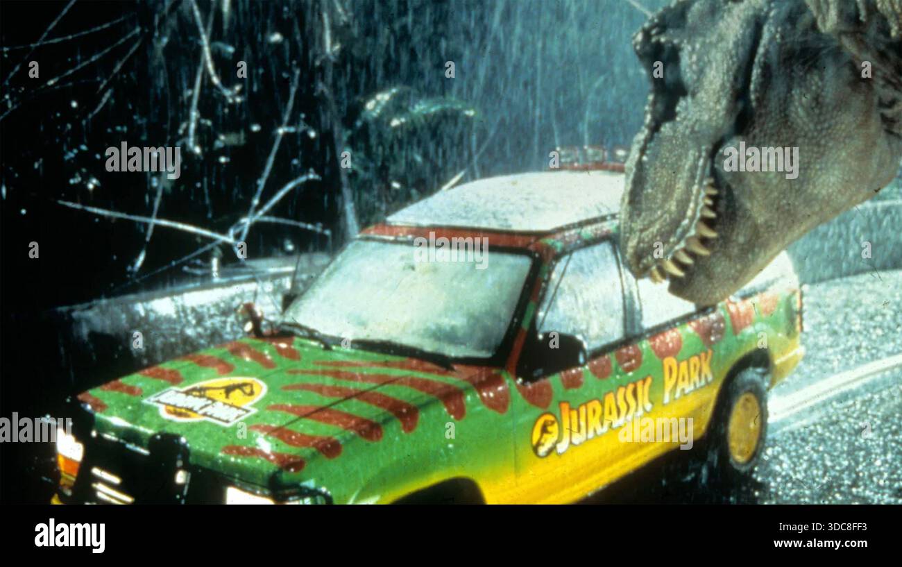 JURASSIC PARK 1993 film della Universal Pictures diretto da Steven Spielberg Foto Stock