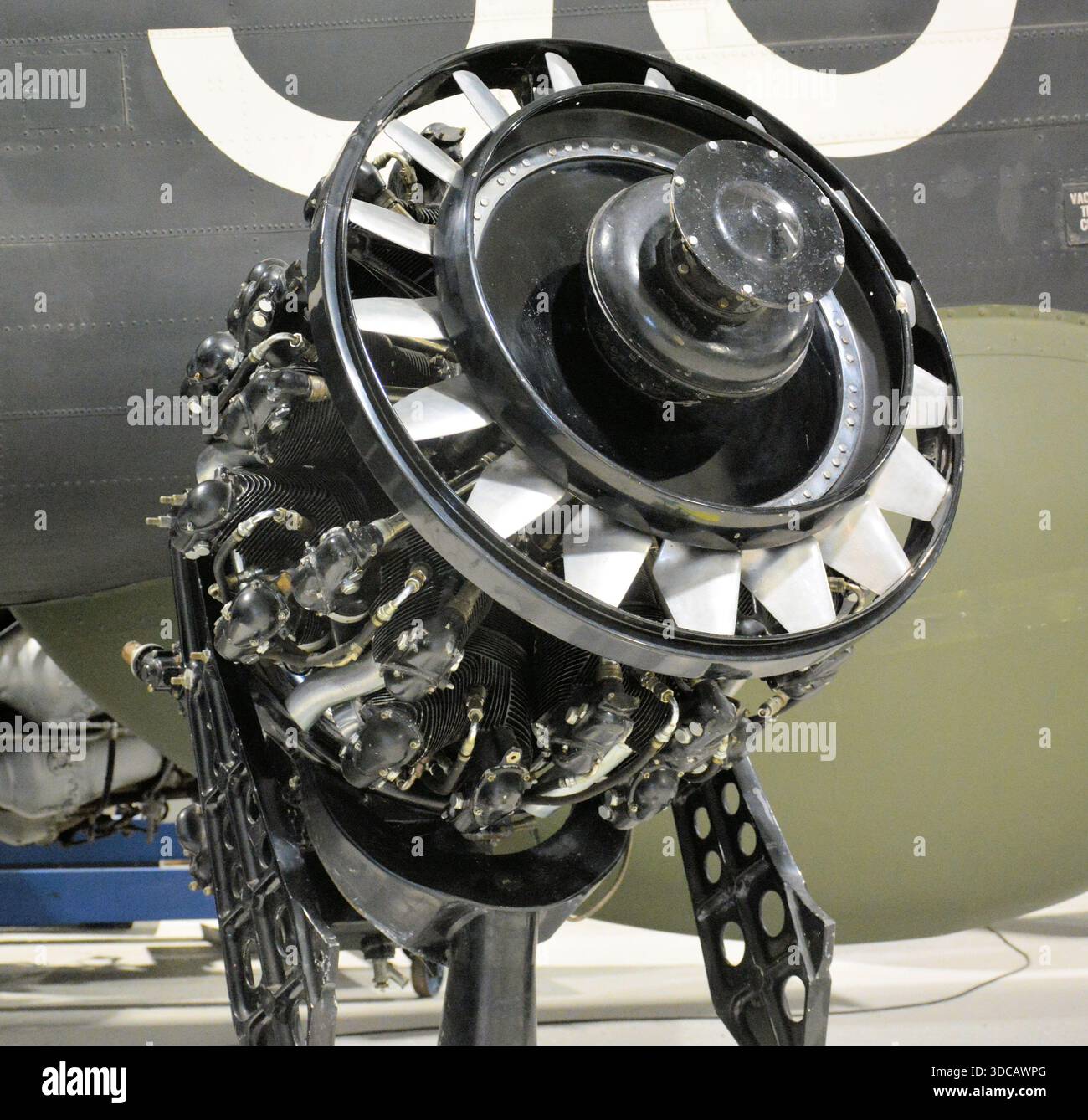 Alvis Leonides Major Piston Engine, Royal Air Force Museum Midlands, Cosford, Regno Unito Foto Stock