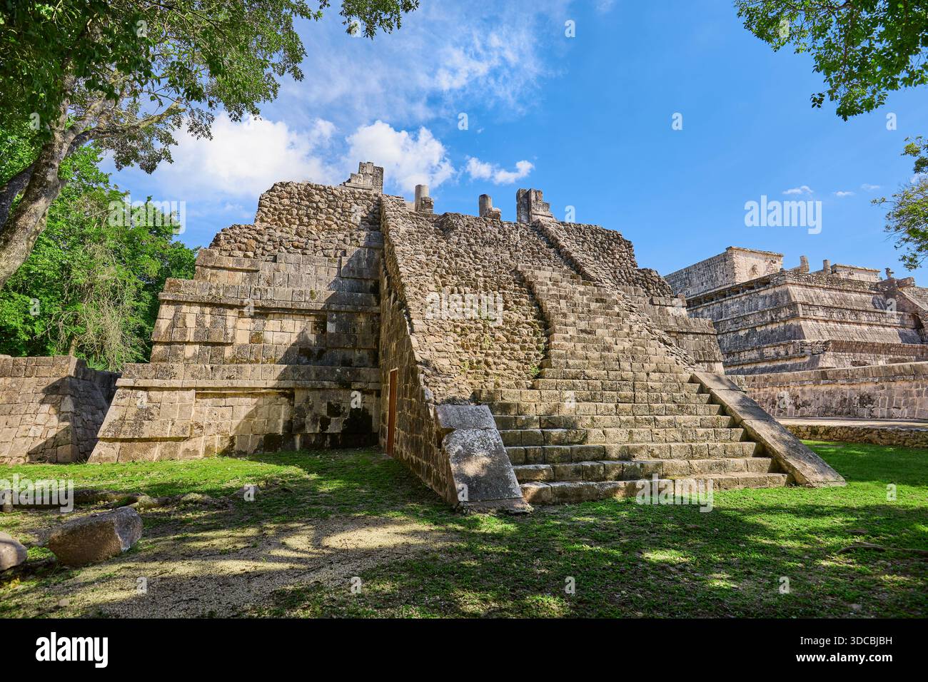 Piramide di El Castillo a Chichen Itza, Messico Foto Stock