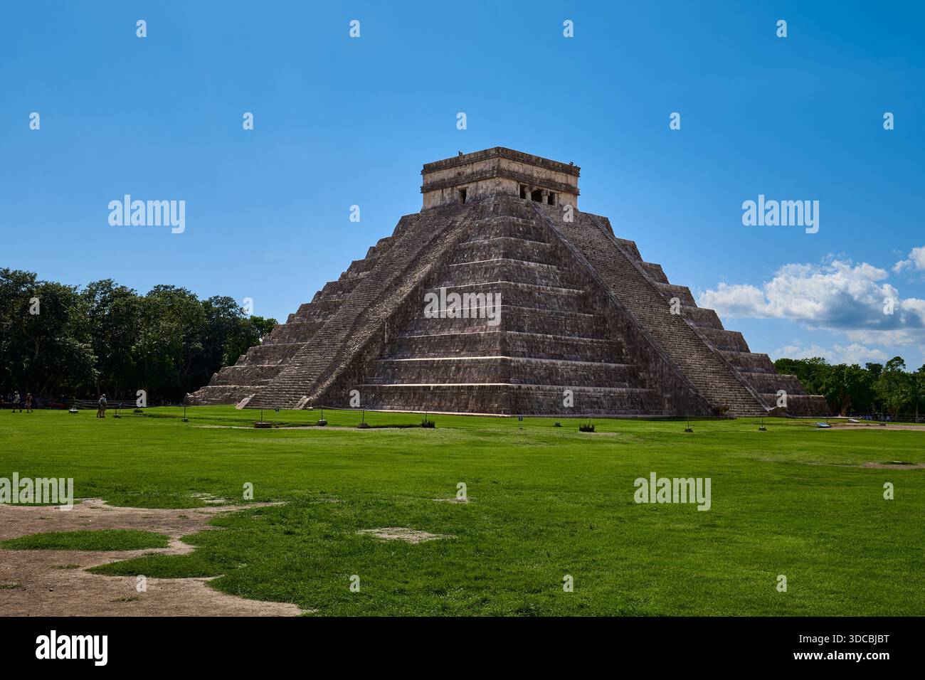 Piramide di El Castillo a Chichen Itza, Messico Foto Stock