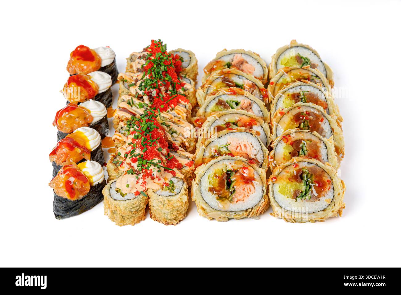 Grande sushi set con sushi e nigiri Foto Stock
