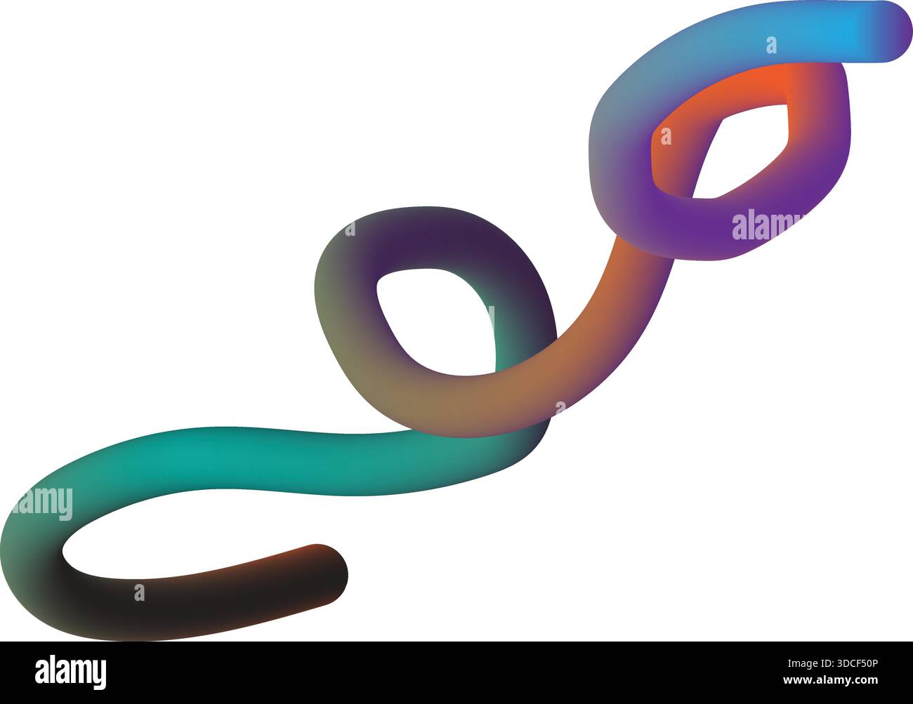 Vibrante sfumatura in un moderno design di arte digitale Illustrazione Vettoriale