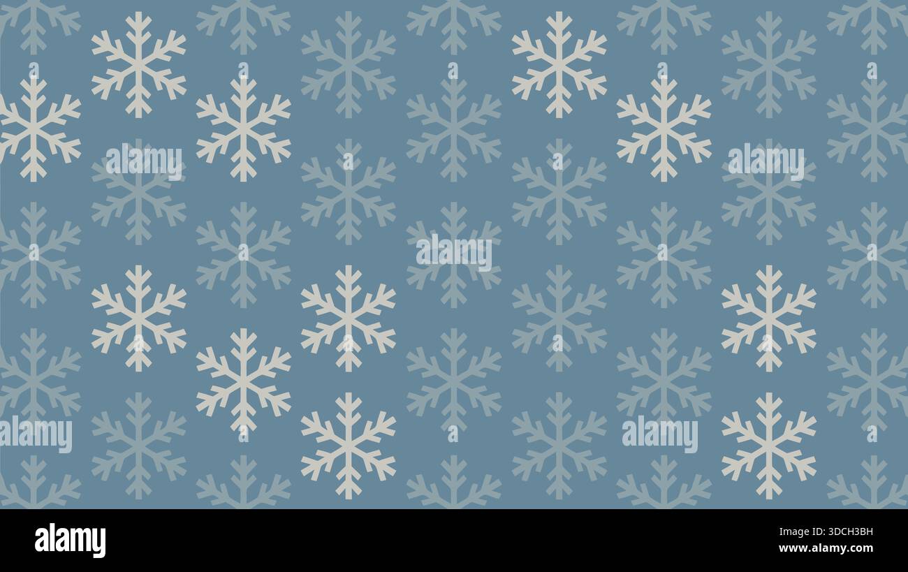 I fiocchi di neve su sfondo blu Illustrazione Vettoriale