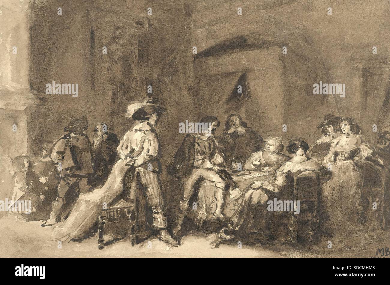 Marius Bauer - Historische Scène Foto Stock