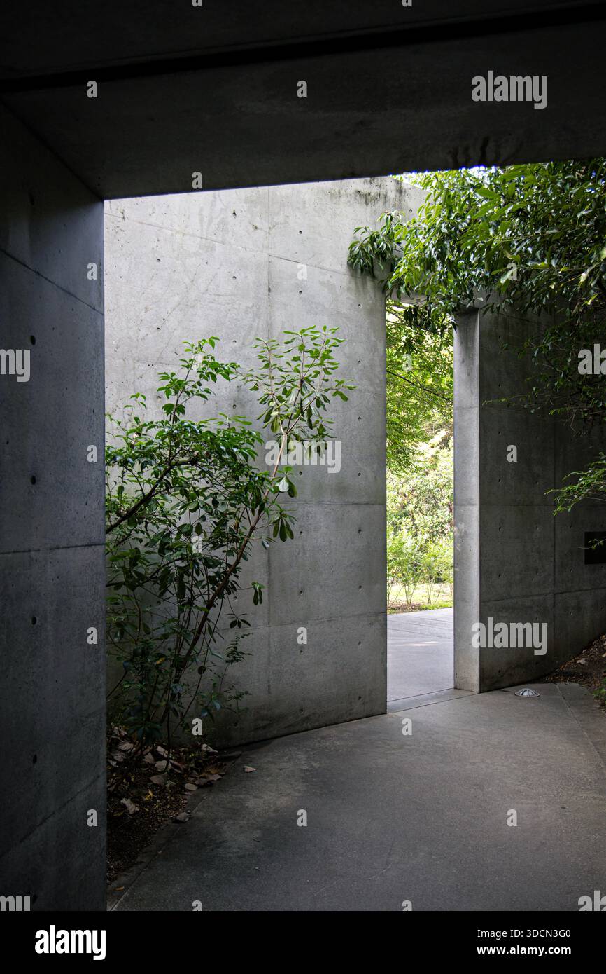 Ingresso al Museo d'Arte di Chichu, Isola di Naoshima, Giappone Foto Stock