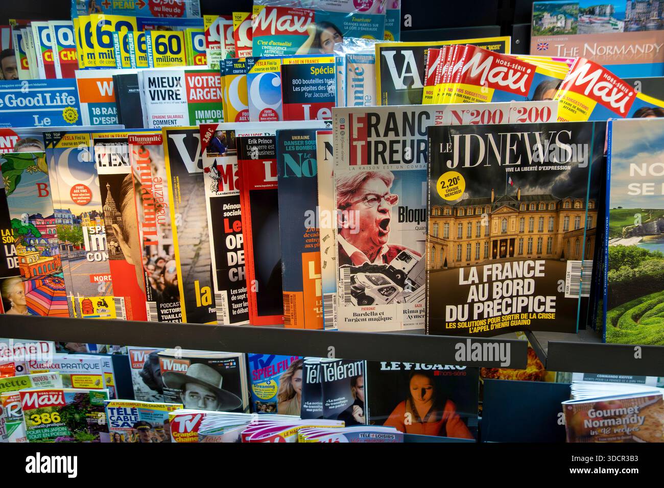 Riviste francesi in vendita Foto Stock