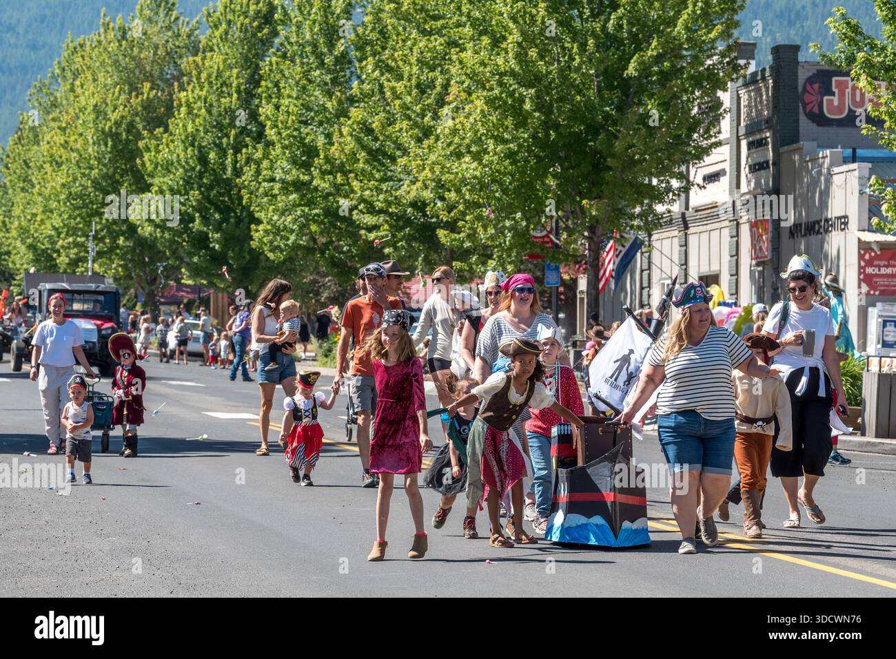 Parata Junior del capo Joseph Days a Joseph, Oregon, Stati Uniti. Foto Stock