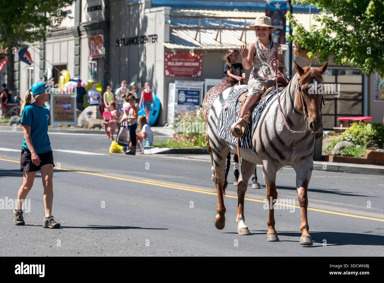 Parata Junior del capo Joseph Days a Joseph, Oregon, Stati Uniti. Foto Stock