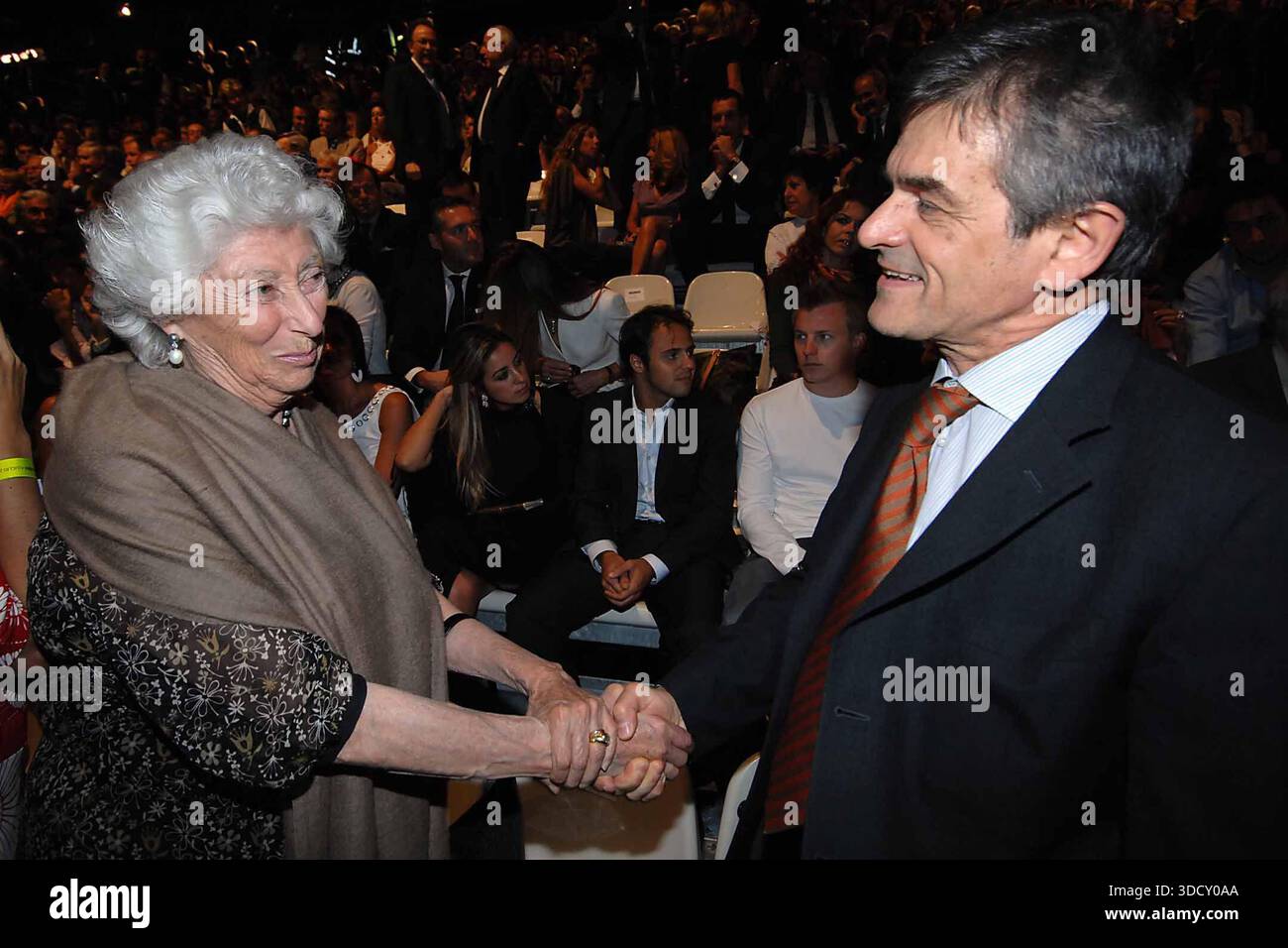 © Gian Mattia D'Alberto / LaPresse 04-07-2007 Torino economia presentazione nuova 500 FIAT - nuova FIAT 500 presentazione mostra nella foto Maria Sole Agnelli e Sergio Chiamparino Foto Stock